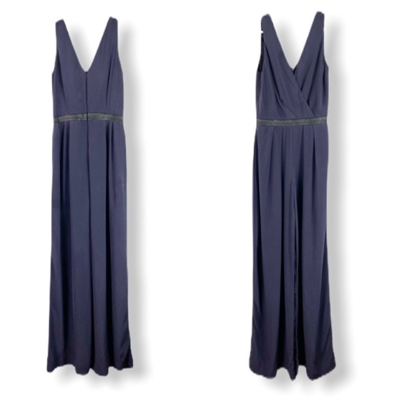 [Nicole Miller] Classic Navy Jumpsuit - Picture 1 of 5